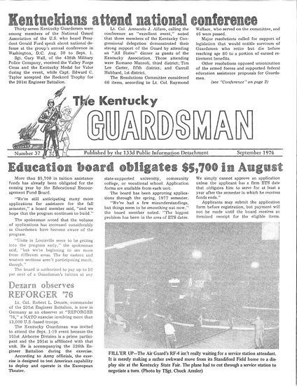 Bluegrass Guard, September 1976